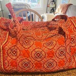 Vera Bradley Large Duffel Bag – Retired “Paprika” Print – Like New!